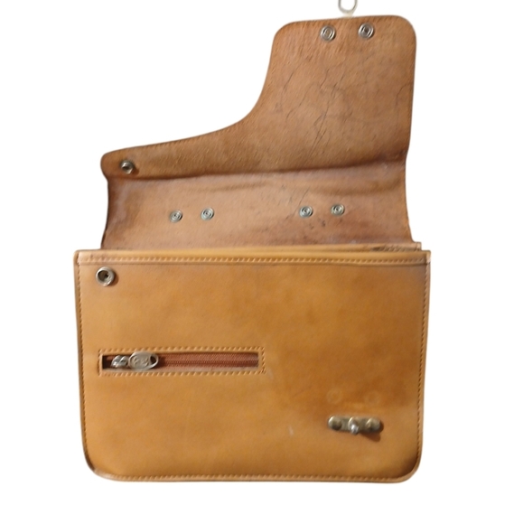 Princess R Vintage Egyptian Leather Handbag Top Handle Briefcase - Picture 8 of 16